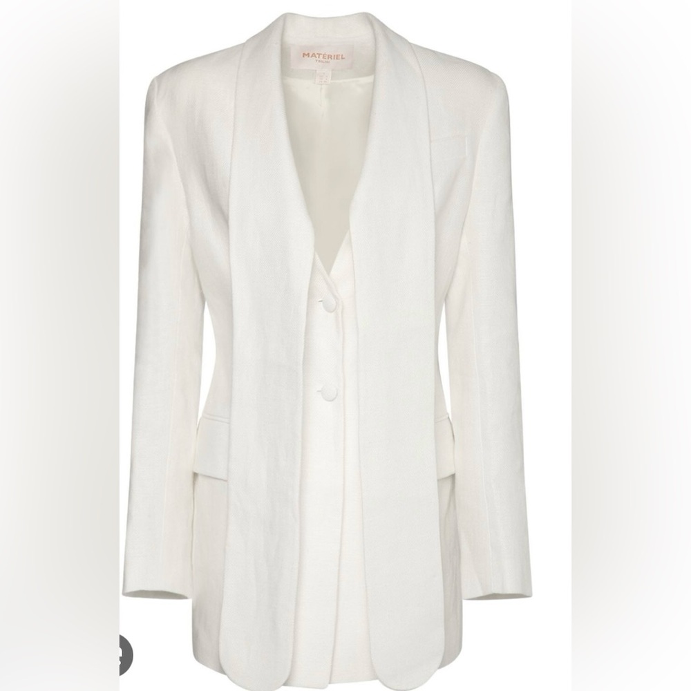 MATERIEL
Linen Long Lapel Blazer And Pants Suit